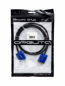 Видеошнур VGA / VGA кабель 1.5 метра Орбита OT-AVW16 силиконовый